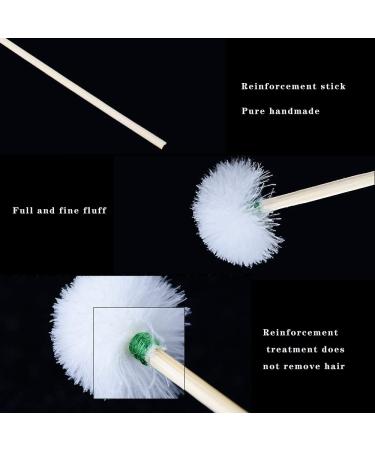 10-Pack Handmade Bamboo Ear Cleaner Set - Portable Earwax Removal Tool for Adults & Children | Doll Head Decoration, Goose Feather, 2 Styles - Buy Online on GoSupps.com