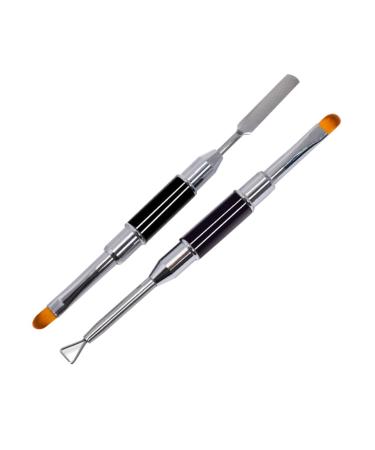 Beaupretty Nail Brush nail art Nail Polish Brush Nail Art Tips Builder Nail Tips Nail Art brush nail art Nail Kolinsky Brush manicure nail dual purpose double-ended Nail Painting Brush