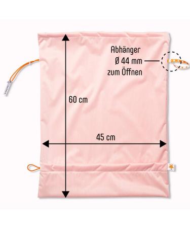 Foxy Baby XL Wet Bag - Self-Draining Diaper Bag with Leak Protection | Orange Travel Wash Bag - Perfect for International Shipping - Buy Online on GoSupps.com