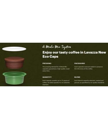 Lavazza A Modo Mio Tierra Bio for Planet 16 ECO CAPS Coffee Capsules (2) - Buy Online on GoSupps.com