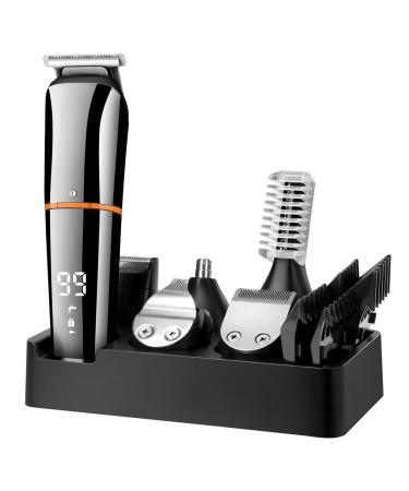 Professional Hair Clippers for Men 6 in 1 Multi Hair Trimmer Men Facial beard body Grooming Kits Electric Hair Clipper Nose Ear Trimer Rechargeable