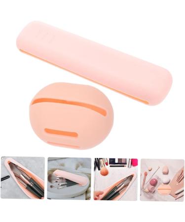 Gogogmee 1set Powder Puff Storage Box Pink Egg Miss Supplies Pink 20X4.8CM - Buy Online on GoSupps.com