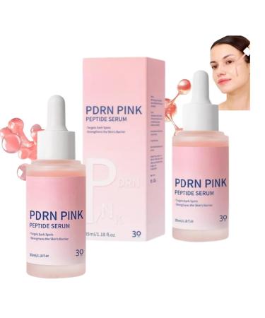 S rum aux peptides roses l'ADN de saumon pour les yeux et le visage S rum aux peptides roses PDRN pour l'anti- ge l'hydratation le boost de collag ne et les taches brunes (2pcs)