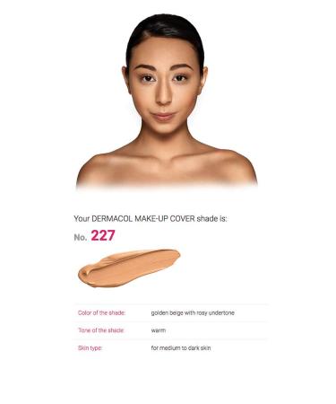 Dermacol Make-up Cover Full Coverage Foundation - Shade 227 | Long-Lasting Formula - Buy Online on GoSupps.com