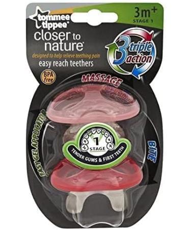 Tommee Tippee Stage 1 Teethers 3m+ - 2 Count Pack | BPA-Free Teething Toys - Buy Online on GoSupps.com
