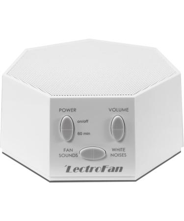 LectroFan High Fidelity White Noise Machine with 20 Unique Non-Looping Fan and White Noise Sounds and Sleep Timer Classic-White