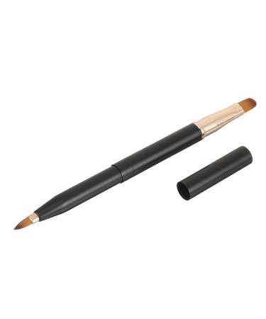 Beatifufu Retractable Lip Brush Travel Brush Tool Eyeliner Brush Lipstick Wands Concealer Brush Wand Lip Concealer Brush Lip Wands Makeup Applicator Lip Lip Balm Printable Metal Miss