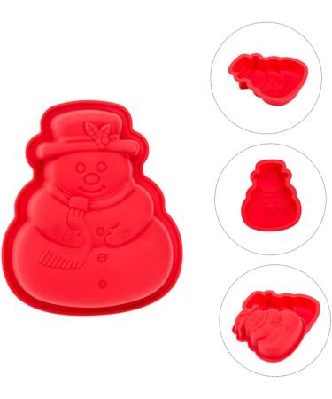 KJHBV Cupcake 2 Pcs Baking Mold Silicone Molds Chocolate Cookie Wax Mold Christmas Themed Cake Mold Jelly Dessert 17.8X15.5X3CM As Shown - Buy Online on GoSupps.com