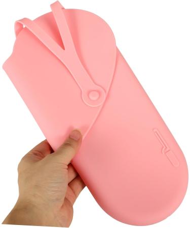 BELLIFFY Silicone Curling Iron Bag Hair Straightener Hair Dryer Bag Pink 29.50X13.50X2.00CM Pink - Buy Online on GoSupps.com