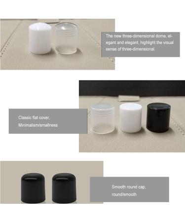  IOIUSKKU IOIUSKKU 100 pcs Empty Lipstick Pots Lightweight Small Balm Tube Creative Smooth Surface Glossy Lip Tubes Cosmetics Women Black Dome 5g - Buy Online on GoSupps.com