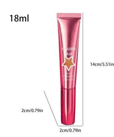 Sparkling Face Highlighter Lightweight smudgeresistant highlighter for the face and body Liquid Highlighter Long Lasting Shimmering Radiant Makeup Cream 18 ml liquid - Buy Online on GoSupps.com