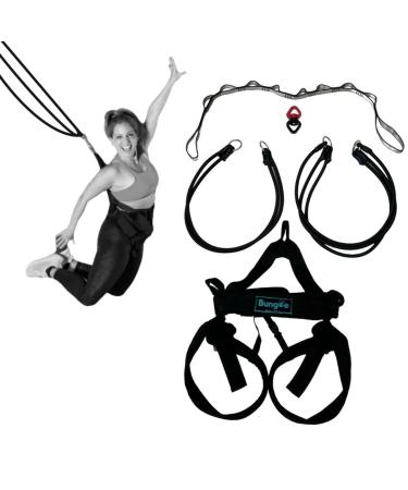 Bungee Kit: Ideal for Flying Workouts & Dance. Supports 25-95 kg Weight. Includes Harness Bungee Ropes Swivel Daisy Chain & 1 Month Free Access to Videos Music & Workouts