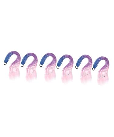 FRCOLOR 3 Sets Hair Extensions Colored Doll Synthetic Wigs Ponytail Extension Synthetic Curly Wig Synthetic Hair Curly Hair Wig Doll Wig Ponytail Holder Ring Accessories Child Elasticity