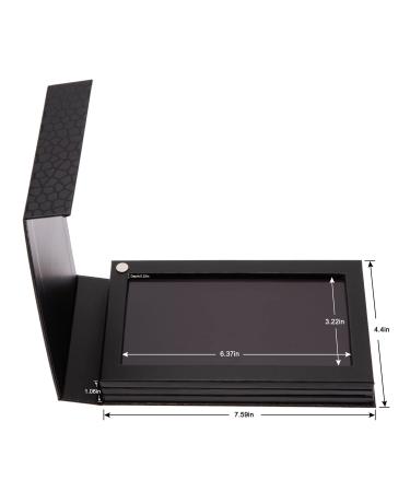 Allwon 3-Layer Rotation Magnetic Palette - 3 in 1 Empty Makeup Storage Box for Eyeshadow Lipstick Blush & Powder (Black) - International Shipping Available - Buy Online on GoSupps.com