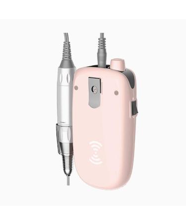 Electric Nail Files Manicure Pedicure Grinding Nail Drill 35000 RPM Rechargeable Nail Remover for Acrylic Nail Gel Nails Nail Buffer Manicure Pedicure Polishing Tools Pink