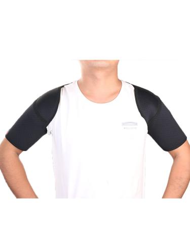 Buy Adjustable Sports Back Shoulder Brace - G08 by Mumian | Black Shoulder Pad Wrap Support Belt for Optimal Comfort & Performance - Buy Online on GoSupps.com