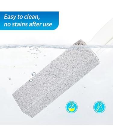 Kecung Pumice Stone for Toilet Bowl Cleaning Scouring Stick with Handle Rust.Remover for Tile Bath-Tub Powerfully Away Limescale Stain Hard Water Ring Calcium Buildup White - Buy Online on GoSupps.com
