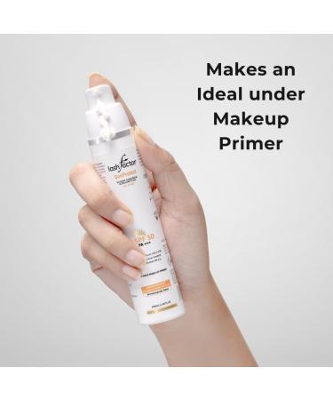 Lashfactor SunProtect - Silicone Sunscreen SPF 50 Ultra Matte Gel | Broad-Spectrum Formula Protects Skin Water/Sweat Resistant Blue Light Protection For Oily Dry Skin Dermatologically Tested 50ml - Buy Online on GoSupps.com