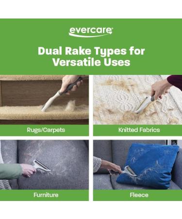 Evercare Duo Pet Hair & Lint Remover | Dual-Sided Comb for Efficient Pet Hair Removal from Clothing & Furniture - Sturdy & Gentle Reusable Tool - Buy Online on GoSupps.com
