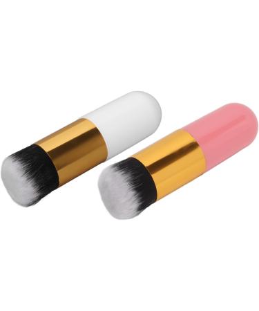 Facial Foundation Makeup Brush Artificial Fiber Soft Skin Friendly Chubby Makeup Brush Pink Gold White Gold - Buy Online on GoSupps.com