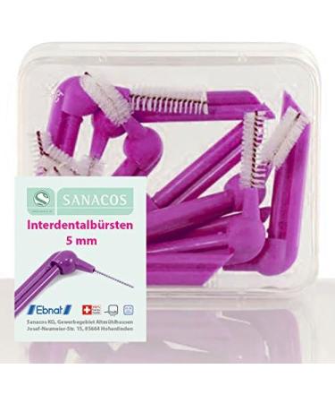 Sanacos Interdental Brushes 5mm (0.8mm) - 60 Pieces | Premium Oral Care | International Shipping - Buy Online on GoSupps.com