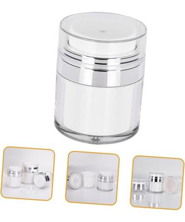 Beaupretty Travel d airless cream s moisturizer pump jar Moisturizer container cosmetic cream jar Empty airless cosmetic container pump type plastic travel moisturizing Bottle 7.5X6.2CM As Shown - Buy Online on GoSupps.com