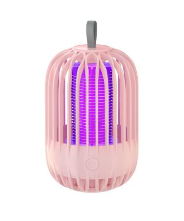 KvoGi Electric Mosquito Zappers Killer Electronic Light Lamp for Home Mosquito Killer Rechargeable Mosquito Zapper and Mosquitoes Killer Mosquito Catcher Mosquito Traps (pink)