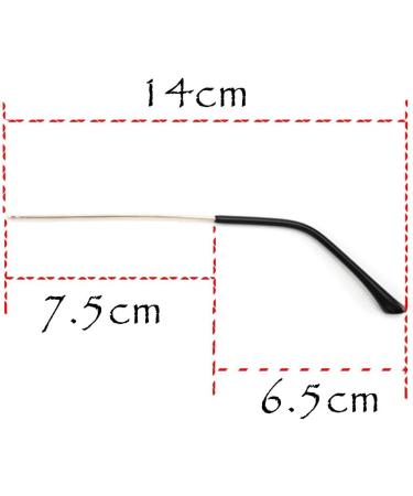 Buy Munani Vintage Metal Frame Glasses Arms Spectacle Replacement Accessories Black | International Shipping - Buy Online on GoSupps.com