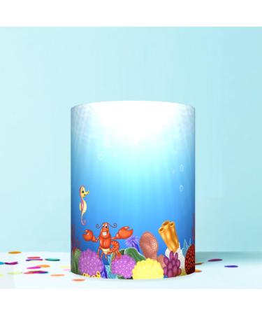 UNDER THE SEA LIFE WRAP AROUND EDIBLE CAKE TOPPER ICING SHEET DECORATION 3 SHEETS