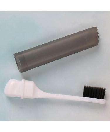 Digjobk Toothbrush Cup Set - 5PC Portable Folding Soft Toothbrushes for Travel & Camping - Durable Mini Plastic Design - Buy Online on GoSupps.com