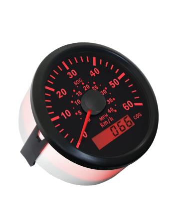 ELING Universal GPS Speedometer - 0-60 km/h | 0-40 MPH Speed Gauge for Boats Yachts and Vessels | 85 mm 9-32 V with Course Tracking - Buy Online on GoSupps.com