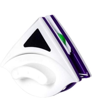Dual Side Magnetic Window Cleaner Good Water Absorption Glass Surface Wiper Cleaning Brush (Color : Purple)