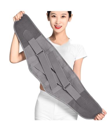 Back Brace with 3 Removable Lumbar Pads - Men's & Women's Fitness Waist Support Breathable Lower Back Pain Relief Gray X-Large - Buy Online on GoSupps.com