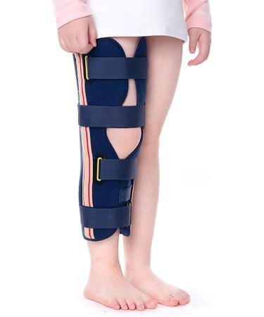 Knee Joint Support Children's Knee Joint Fixation Belt Immobilizer Brace Support Adjustable Knee Girls Boys Knee Brace Leg Stabilizer For Post OP Patella Injury Osteoarthritis (Size : Medium)