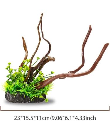 Buy Ctpeng Resin Aquarium Decoration Tree Trunk - Natural Sunken Wood Cave Ornament (23x15.5x11 cm) - Ideal for Fish Tanks - Buy Online on GoSupps.com