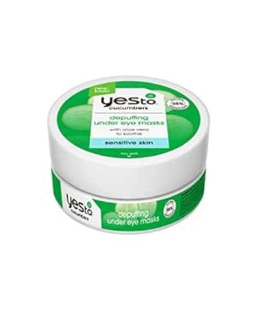 Yes To Soothing Depuffing Under Eye Masks for Sensitive Skin Cucumber 8 Count