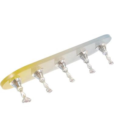 FRCOLOR 2 Sets Nail Practice Holder Nail Racks for Nail Painting Nail Holders for Nail Painting Acrylic Nail Art Display Stand Nail Stands Gold and Silver Plastic Nail Flakes - Buy Online on GoSupps.com