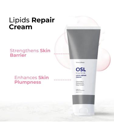 OSL Omega Skin Lab Lipids Repair Cream 75ML - Face Moisturiser and Barrier Cream for Dry and Sensitive Skin - Infused with Cholesterol Ceramides - Buy Online on GoSupps.com