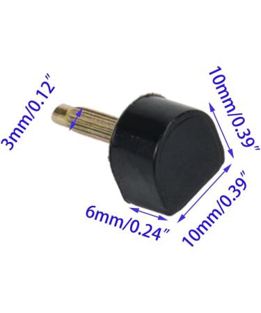 UTALIND 15 Pairs High Heel Tips Replacement Caps & Tool - 3mm Nail Diameter, U-Shape Dowels, 5 Sizes (8/9/10/11/12mm), Black - Buy Online on GoSupps.com
