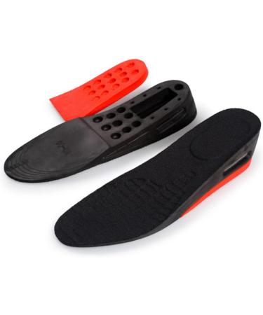 FRCOLOR Height Increase Insoles for Men | Athletic Shoe Inserts & Heel Support | Invisible Black Shoe Lifts - Buy Online on GoSupps.com