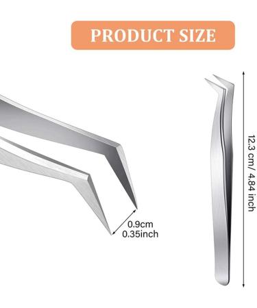 Desikixudy 3-Piece Curved Eyelash Grafting Tweezers Set - Ideal for False Eyelash Extension - International Shipping Available - Buy Online on GoSupps.com
