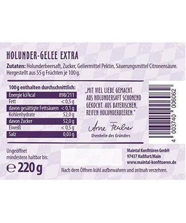 Bavarian Elderberry Jelly Set - 6 x 220g | Premium International Shipping - Buy Online on GoSupps.com