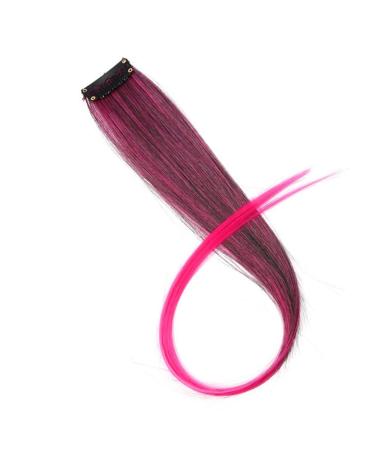 Color Highlight Synthetic Hair Extensions And Hair Clips In A Colored 20-inch Fashion Wig 18inches 4/30HL