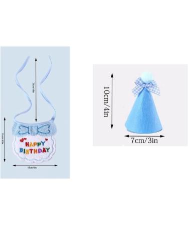Fashion Pet Collar Dog Pet cat birthday hat Dog Birthday Accessories Dog cat pet spit pocket towel Floral Necklace with Hat Dog Birthday Suit Dog Birthday Scarf and Hat - Buy Online on GoSupps.com