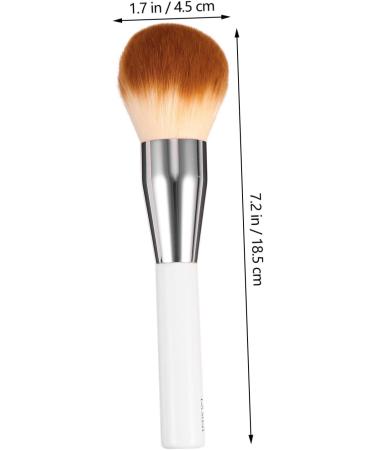 Healeved Makeup Brush Foundation Brush Blush Brush Liquid Face Makeup Concealers Brush Cosmetics Makeup Brush Blending Fluffy Blush Makeup Brush Blush Powder Brush White Artificial Fiber 18.5x4.5cm White - Buy Online on GoSupps.com