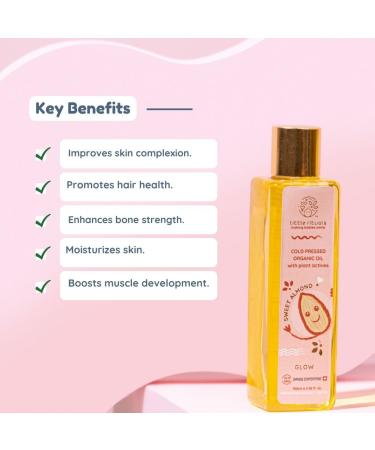 Buy Little Rituals Sweet Almond Baby Massage & Hair Oil | Organic Cold Pressed with Swiss Plant Actives | Safe & Gentle for Infants - Buy Online on GoSupps.com