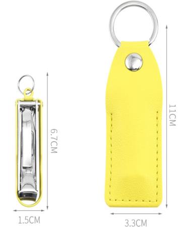 Thin Portable Folding Nail Clipper Nail File Cutter Collapsible Fingernail Trimmer Clippers with Key Ring Leather (Color : Green) - Buy Online on GoSupps.com