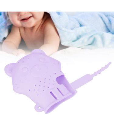 Baby Bite Ring Silicone Teething Pacifier for 3-18 Months | Pain Relief for Infants | Perfect Baby Shower Gift (Purple) - Buy Online on GoSupps.com