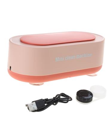 HNsdsvcd Ultrasonic Wash Cleaner Cleaning Machine Supplies Portable For Jewelry Glasses Watch Small Clean Tool Wash Cleaner Pink Charging