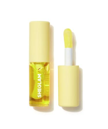 SHEGLAM Jelly Wow Hydrating Non-Sticky Lip Oil Moisturizing Plumping Lip Gloss - Grapefruit Glow